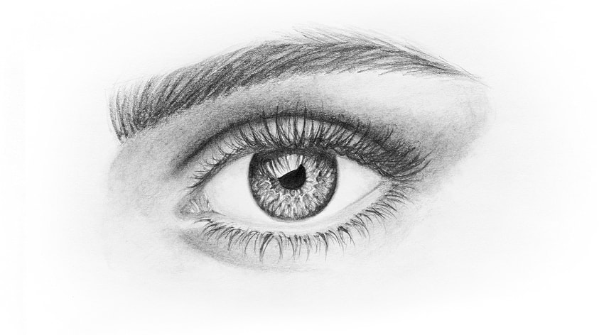 850x472 How To Draw A Realistic Eye - Drawing For Eyes