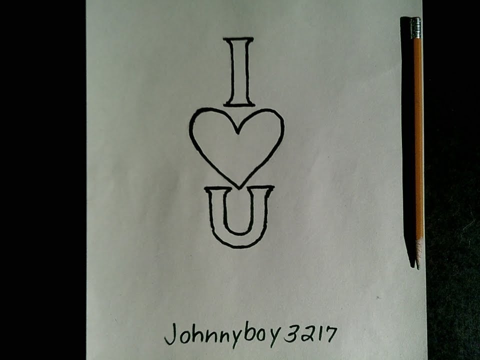 960x720 How To Draw I Love You For Your Girlfriend Or Boyfriend Doodle - Drawing For Girlfriend