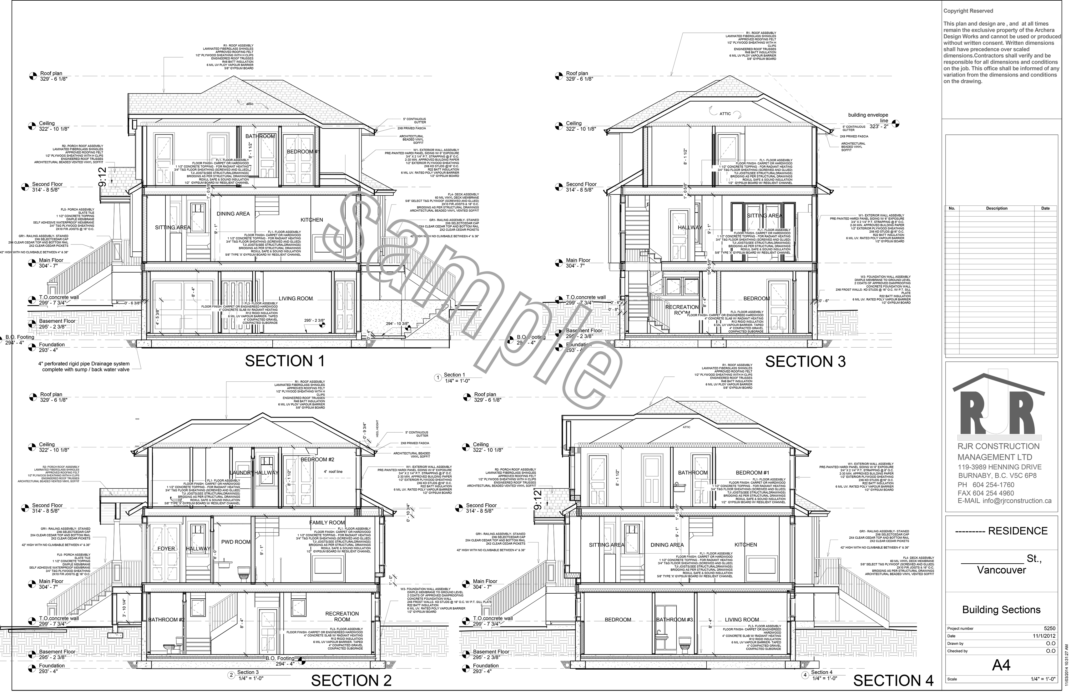 3425x2220 Sample Drawings - Drawing For Home Construction