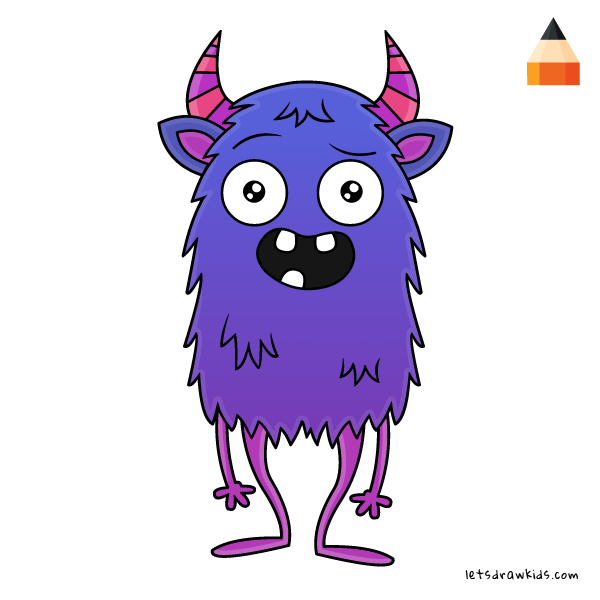 600x600 How To Draw Monster Art For Kids Step - Drawing For Kids