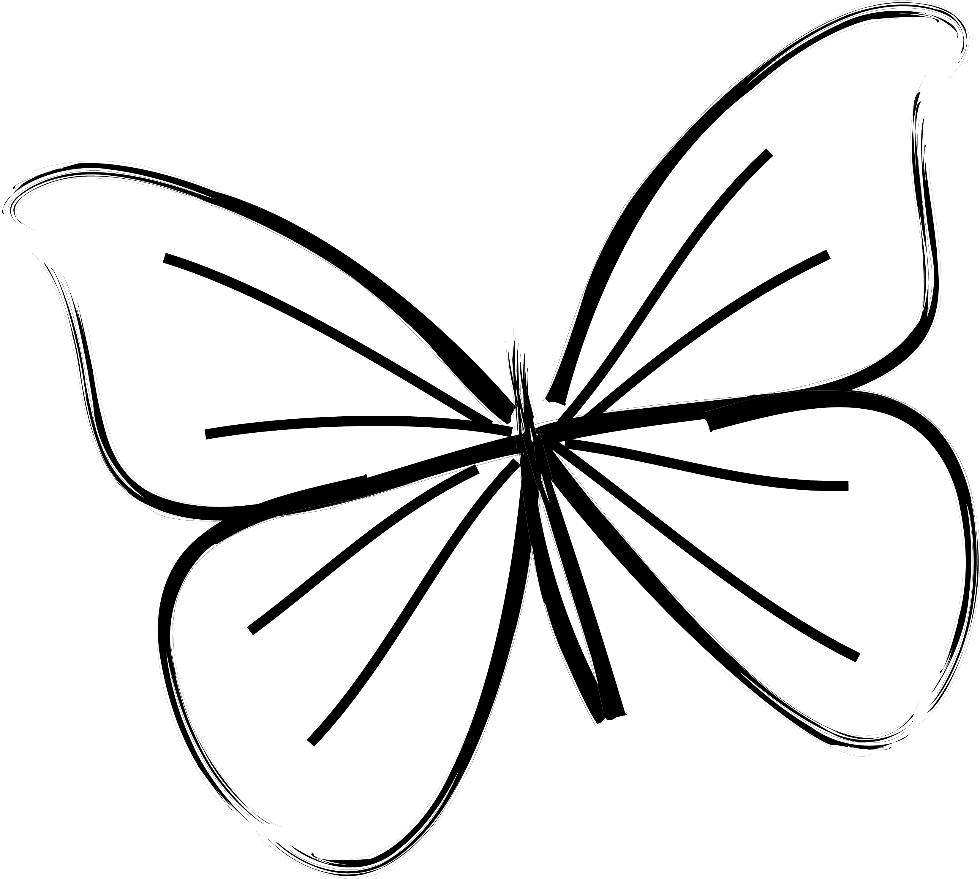 3300x2962 Simple Butterfly Drawing Easy Images Drawings Kids Coloring - Drawing For Kids