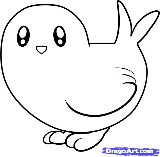 651x636 How To Draw A Bird For Kids, Step - Drawing For Kids Birds