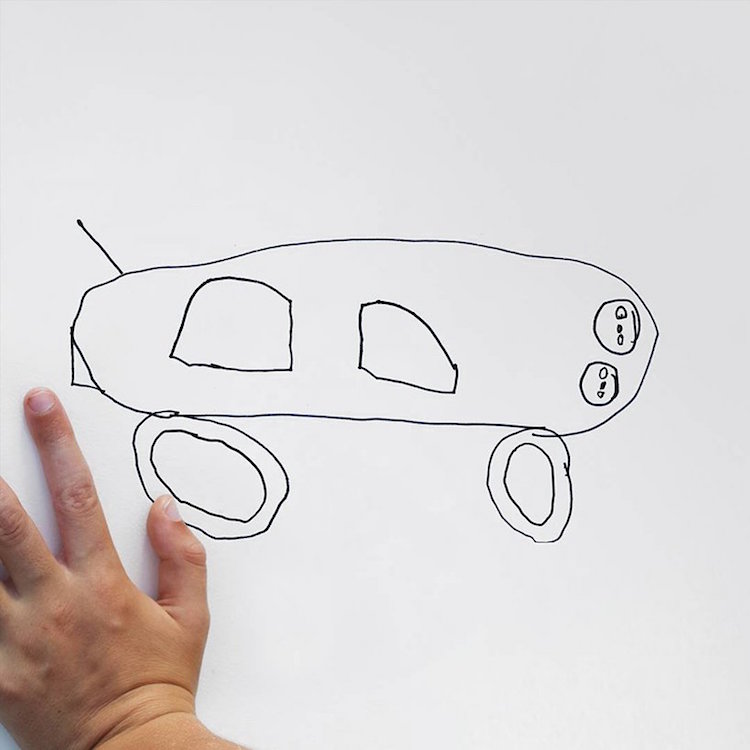 750x750 Artist Brings His Funny Kids' Drawings To Life With Hilarious - Drawing For Kids Com