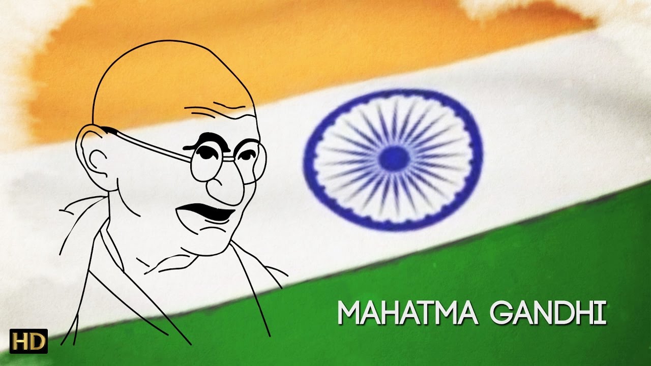 1280x720 easy mahatma gandhi drawing for kids kids learning video - Drawing For Kids Download