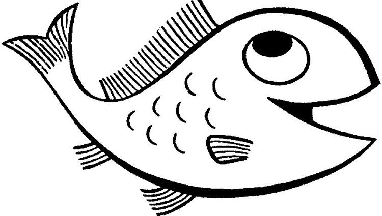 750x425 Fish Drawing For Kids Free Download Clip Art - Drawing For Kids Download