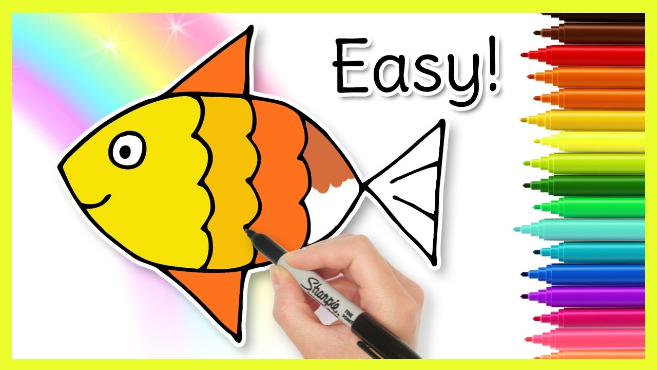 1280x720 How To Draw A Fish! Easy Drawings For Kids - Drawing For Kids Fish