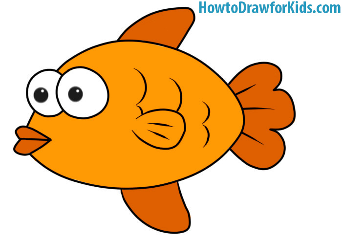 700x493 How To Draw A Fish For Kids How To Draw For Kids - Drawing For Kids Fish