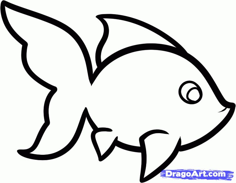 754x584 Easy Drawing Draw Differ In Easy Drawings For Kids, Fish - Drawing For Kids Fish