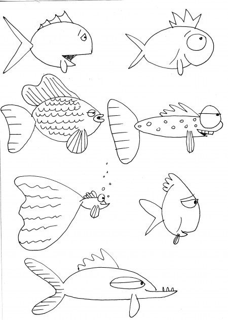 450x630 fishy's i have known fish drawings, drawings, drawing - Drawing For Kids Fish