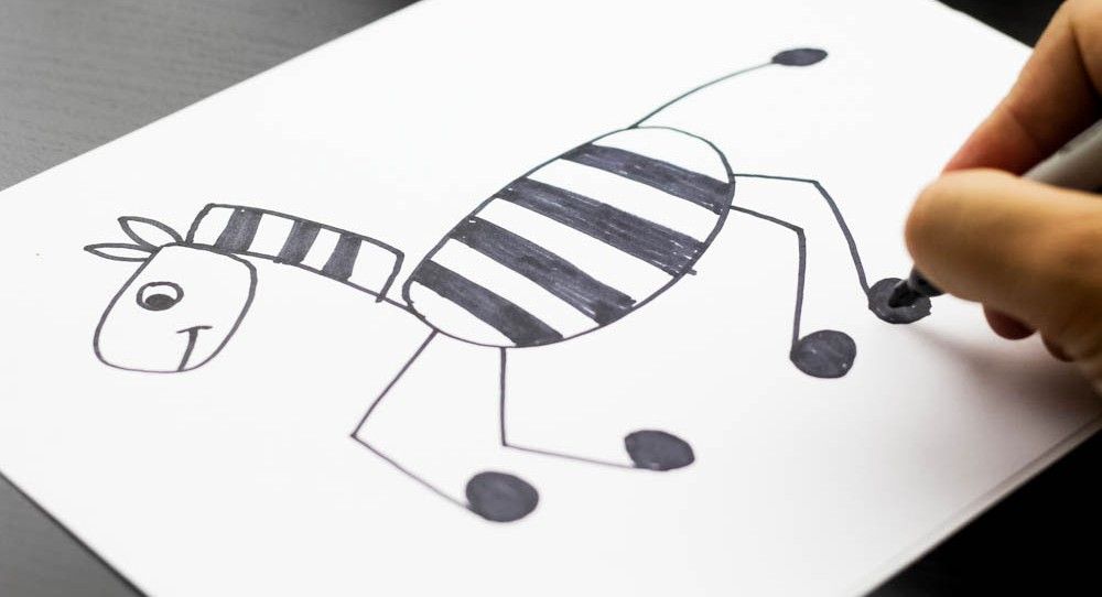 1000x542 How To Draw A Horse - Drawing For Kids Hard