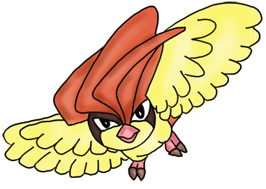 381x271 How To Draw Pidgeotto From Pokemon For Kids Step - Drawing For Kids Pokemon