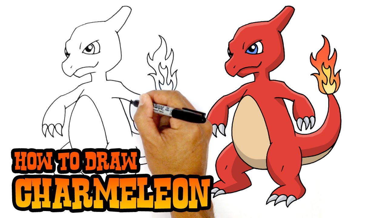 1280x720 How To Draw Charmeleon Pokemon - Drawing For Kids Pokemon