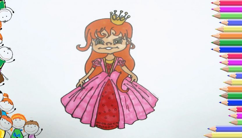 832x475 How To Draw For Kids A Cute Little Princess Step - Drawing For Kids Princess