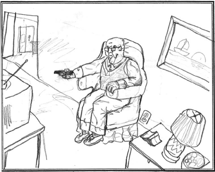 729x584 neutral drawing of an older man the middle school student who - Drawing For Middle School Students