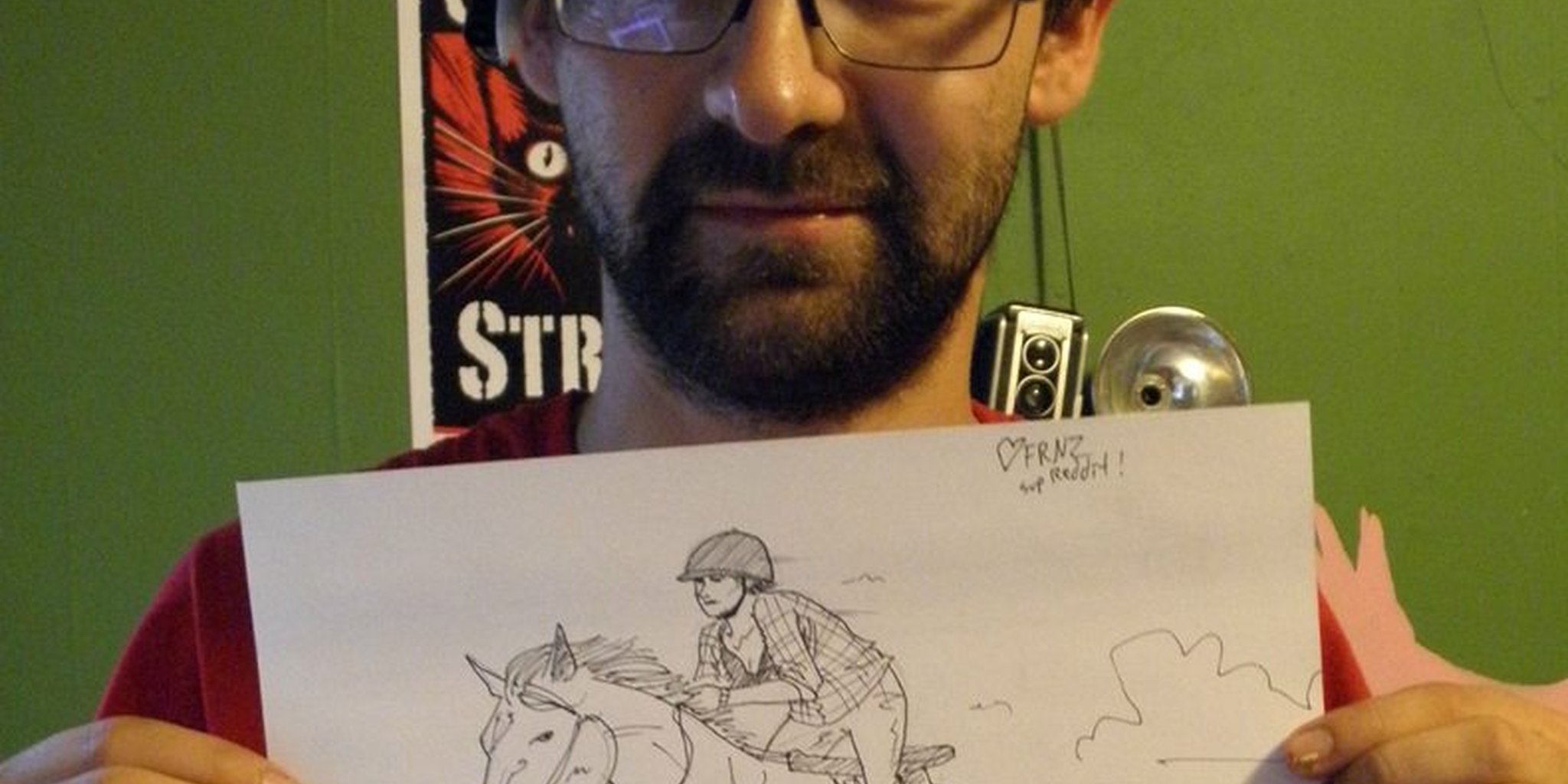 2048x1024 Artist Who Will Draw For Anything Proves Himself On Reddit - Drawing For Money