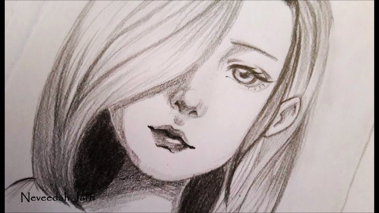 1280x720 How I Draw Women Sketch - Drawing For Women