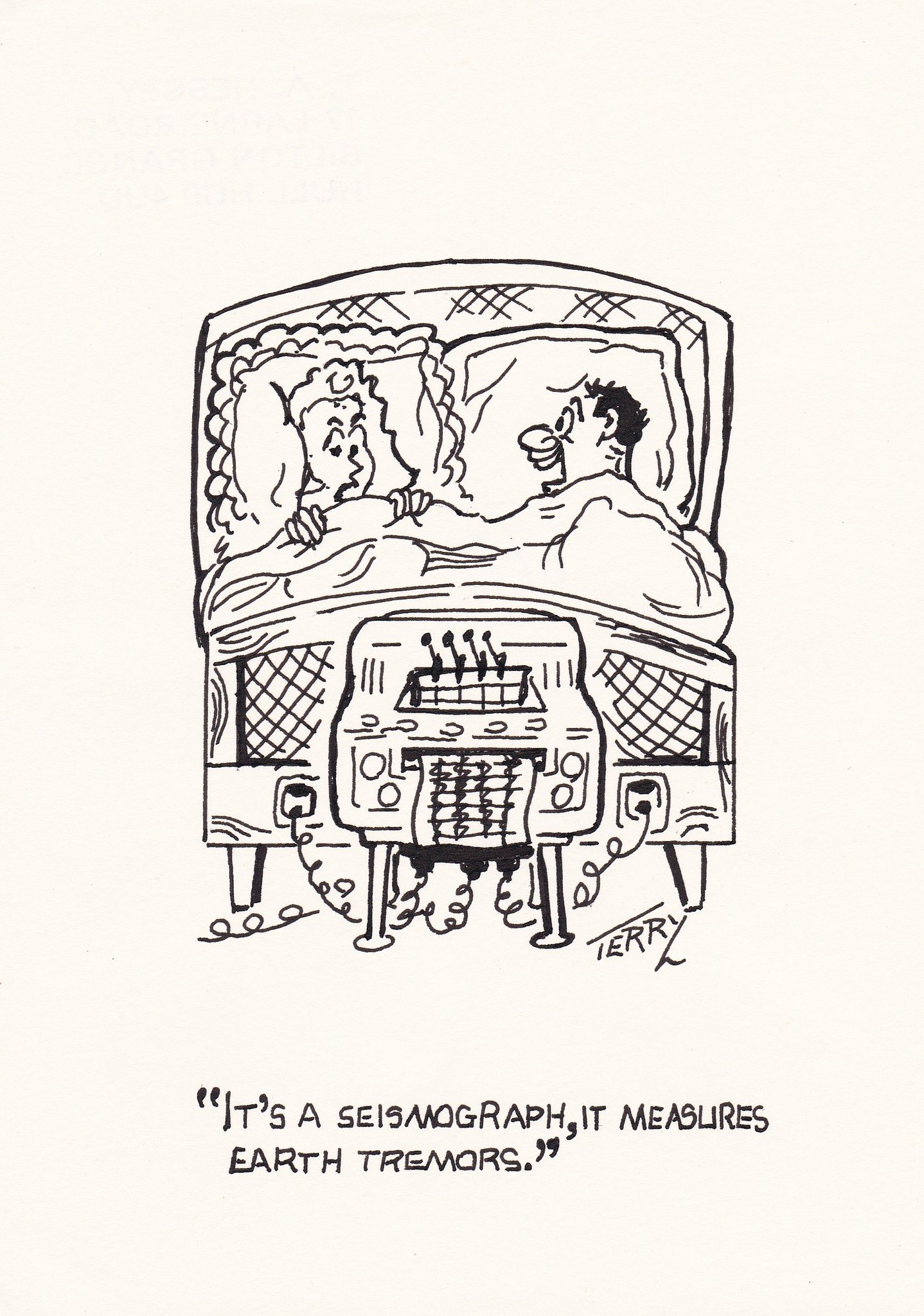 1438x2048 Did The Earth Move For You Original Hand Drawn Cartoon Drawing - Drawing For You