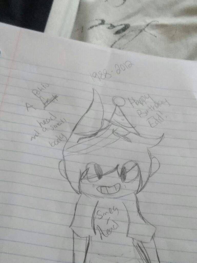 768x1024 Happy Birthday Edd I Made This Drawing For You Plz Come Back To Us - Drawing For You