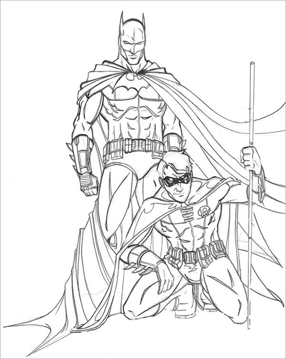 585x733 Fantastic Batman Drawings Download! Free Premium Templates - Drawing For You