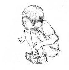 224x225 Image Result For Drawing Young Child Crouching Child Art - Drawing For Young Children