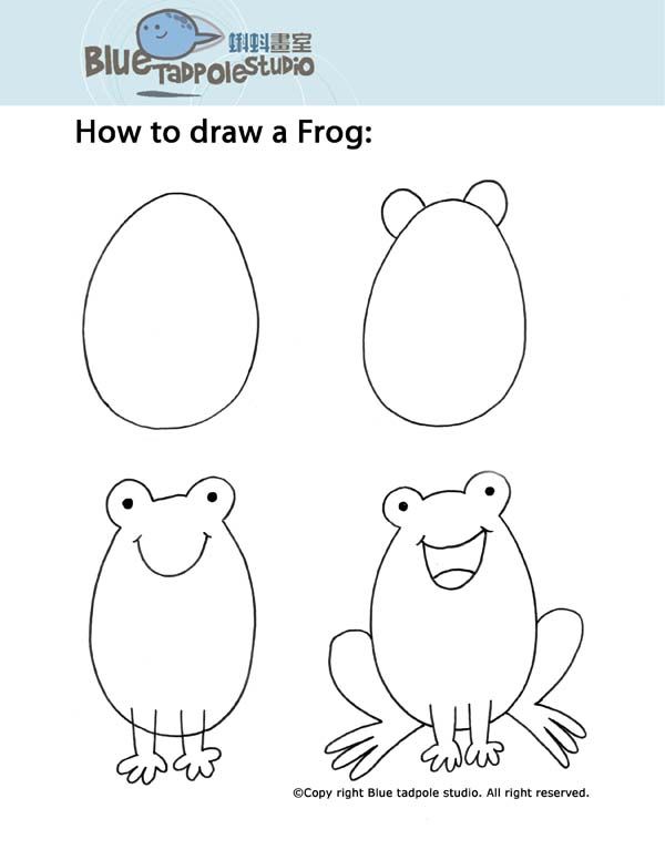 600x776 Blue Tadpole Studio Step - Drawing For Young Children