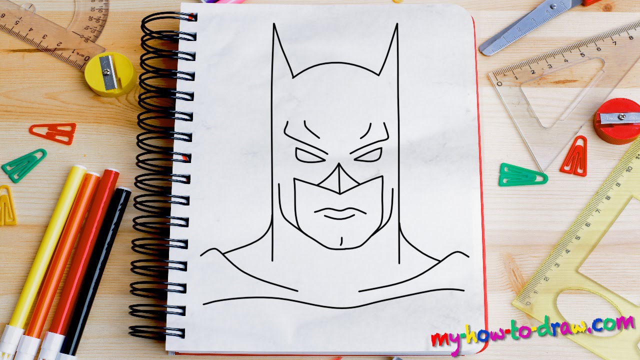 1280x720 How To Draw Batman - Drawing For Young Kids