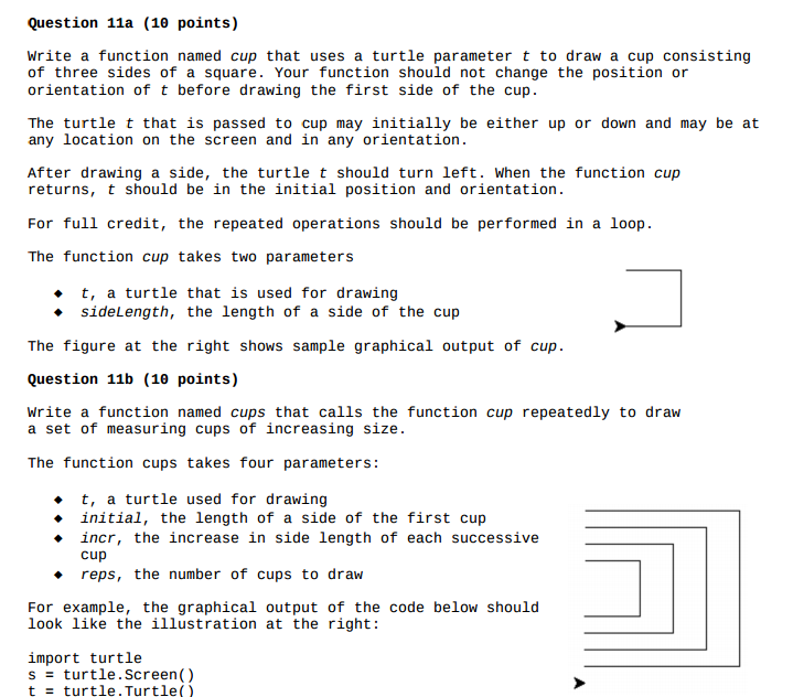 729x632 solved write a function named cup that uses a turtle para - Drawing Function