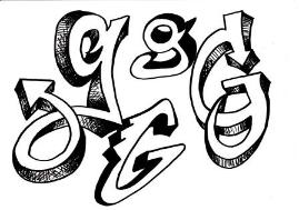 269x189 Discover How To Draw Graffiti Style Letters With These Free - Drawing G