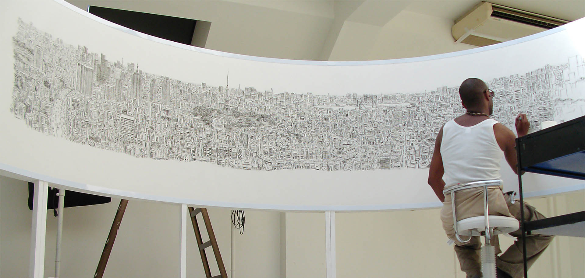 1920x914 stephen wiltshire's tokyo panorama drawing - Drawing Gallery