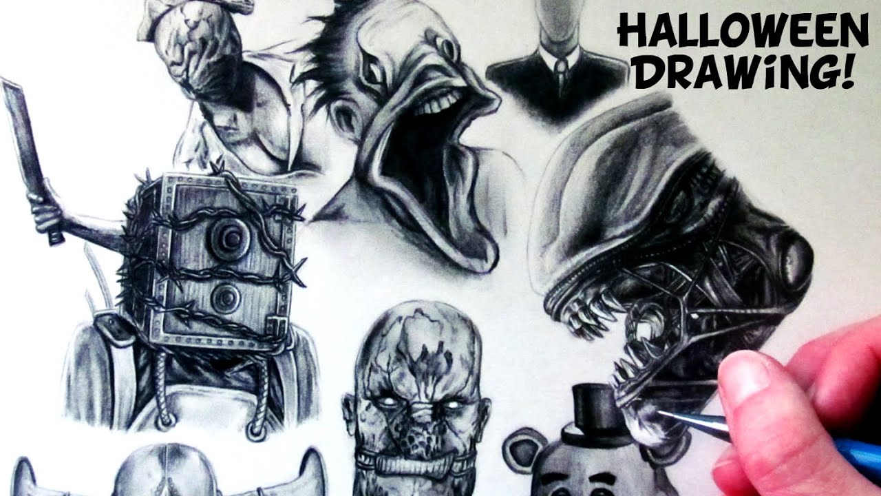 1280x720 Halloween Drawing - Drawing Game Characters