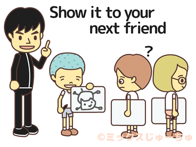 400x300 drawing pictures relay game japanese children's games - Drawing Games