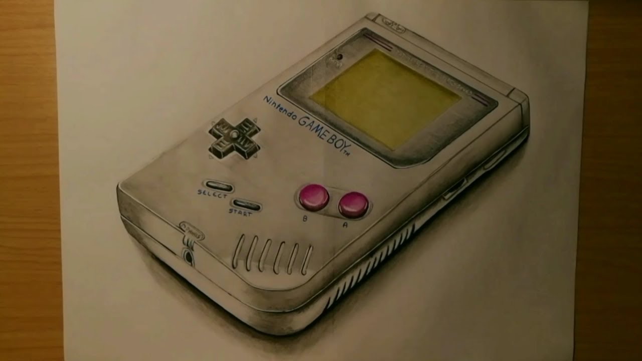1280x720 Drawing Old Gameboy - Drawing Games For Boy
