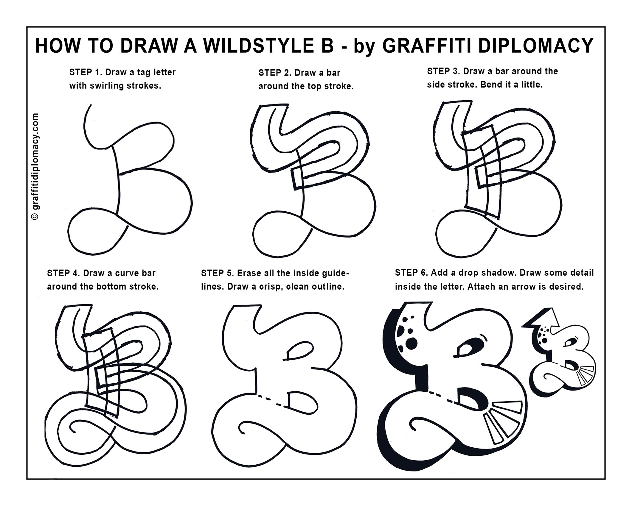 How To Draw Graffiti Letters Step By Step Daniel Radc vrogue.co