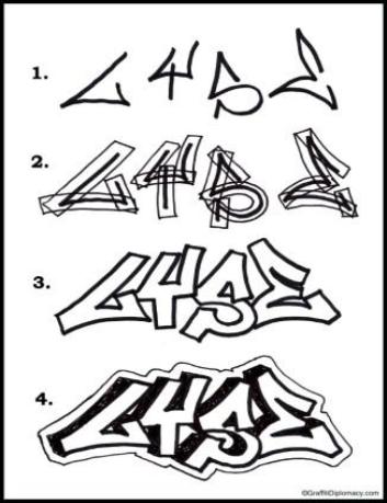 353x459 learn how to turn a graffiti tag into a piece how to draw graffiti - Drawing Graffiti Letters
