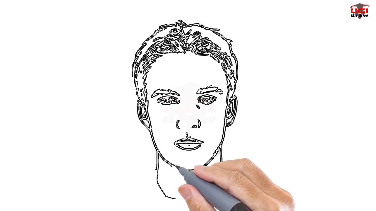 1280x720 How To Draw A Man Easy Step - Drawing Guy
