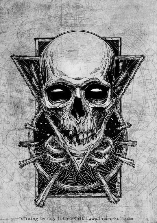 543x768 Illustration Charcoal Labo O Kult - Drawing Guy