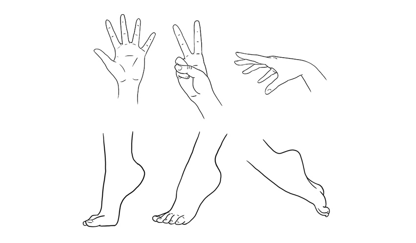 850x497 How To Draw Anime Hands And Feet - Drawing Hands And Feet