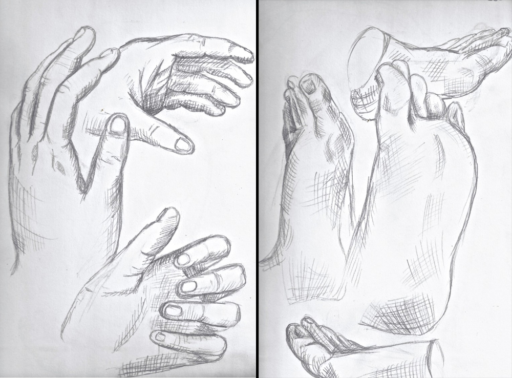 1000x738 Feet Figure Drawing - Drawing Hands And Feet