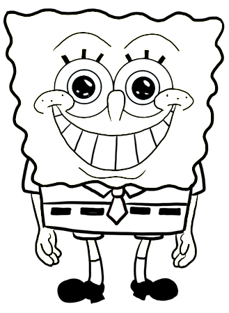 329x450 How To Draw Happy Beaming Smiling Spongeob Squarepants Drawing - Drawing Happy