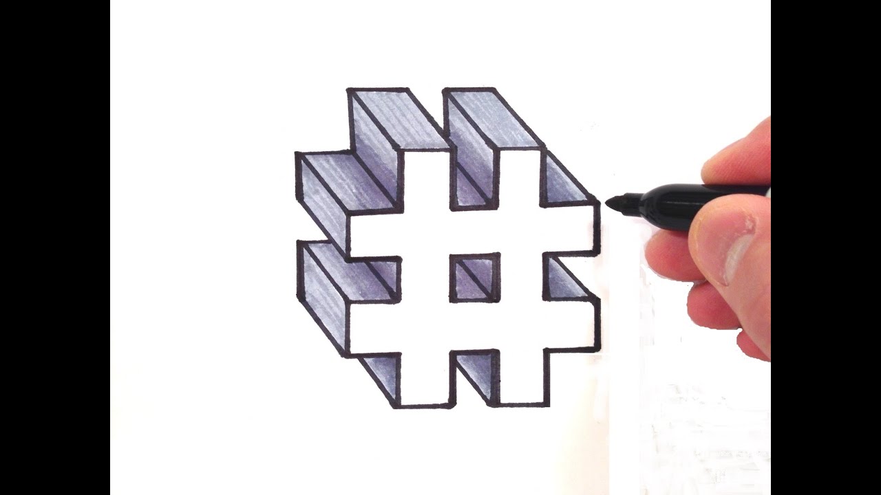 Hashtags With Drawing