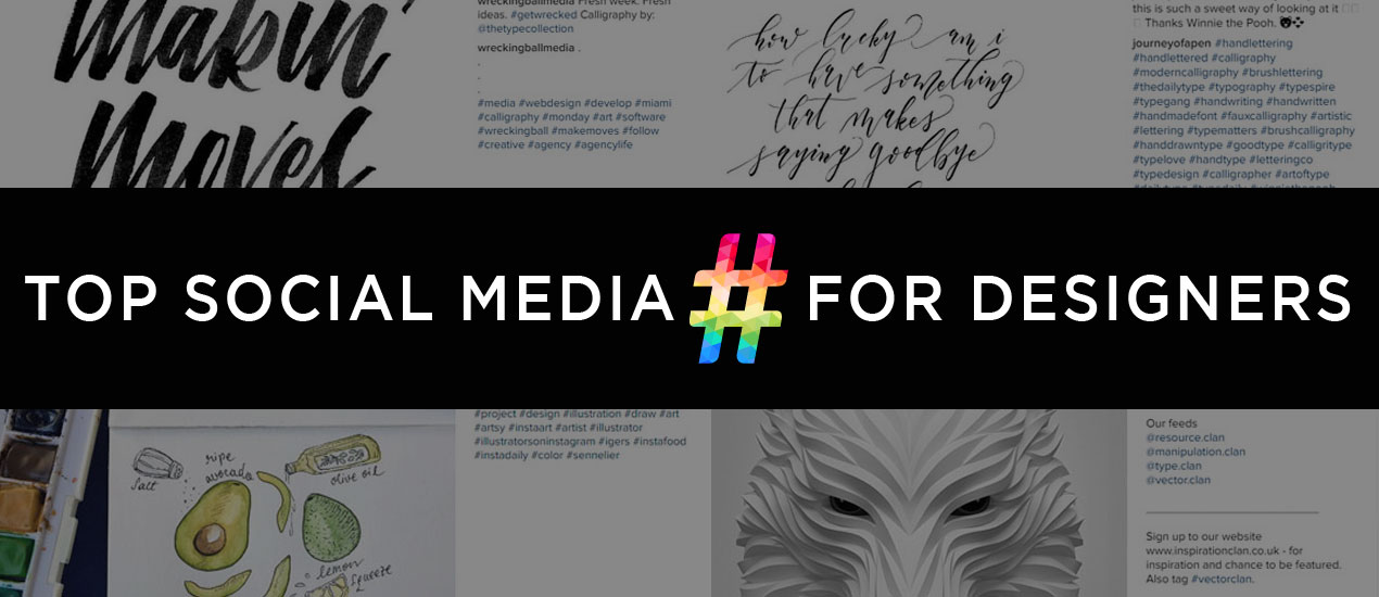 1270x550 Go Media's Blog Social Media Graphic Design Hashtags - Drawing Hashtags
