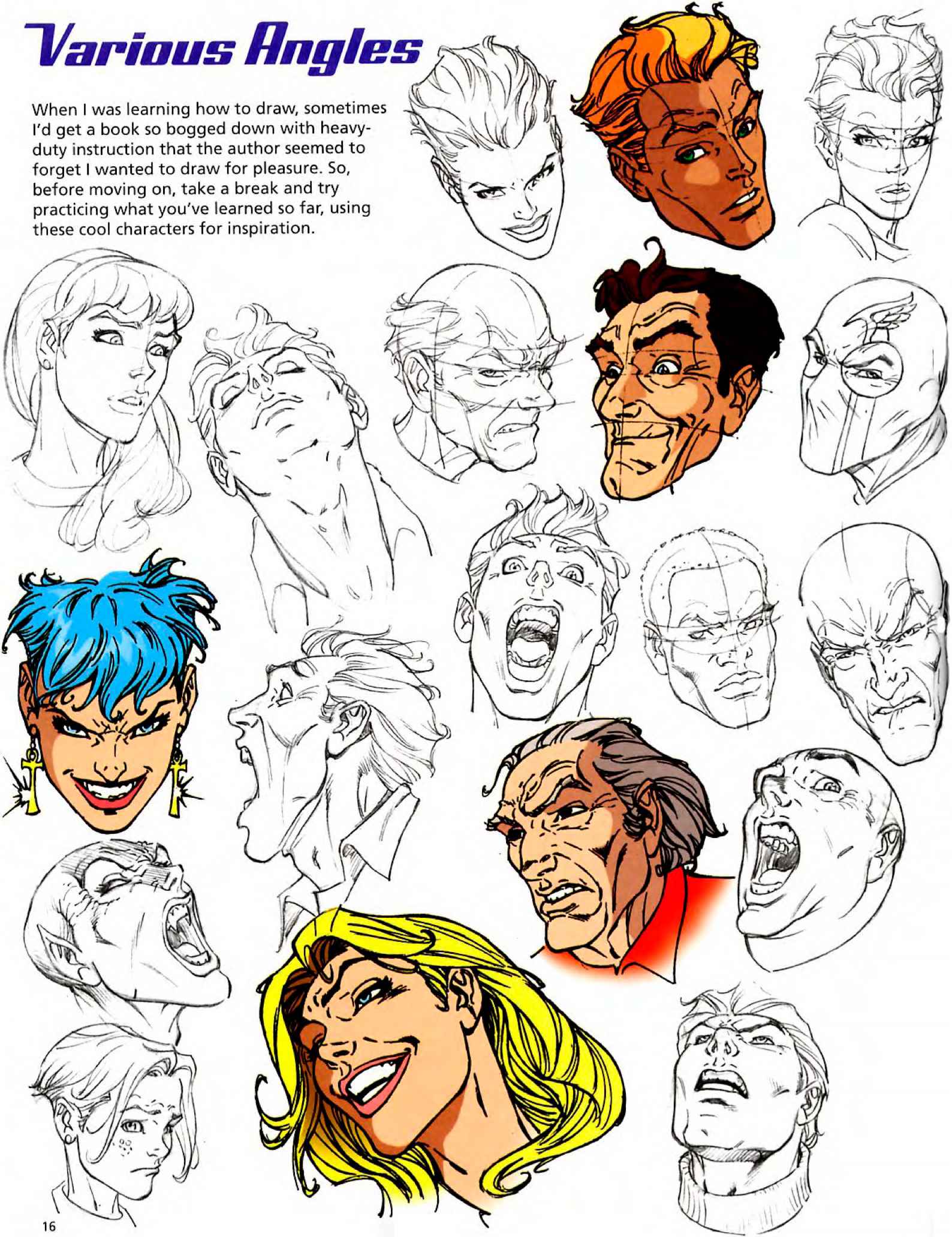 1588x2062 Head Tilts And Turns - Drawing Head Angles