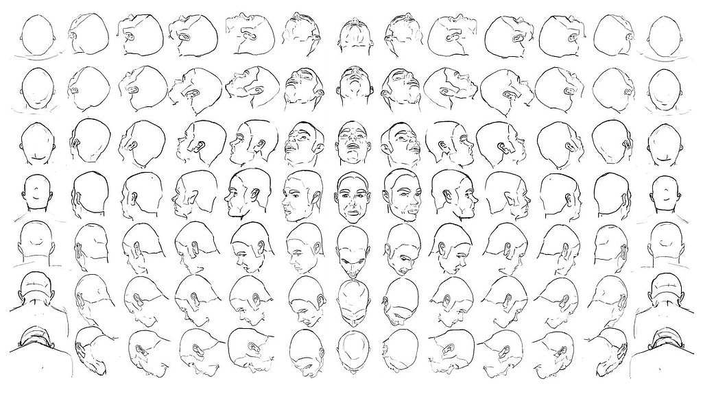 1025x575 Drawing Anatomy Head Angle For Free Download - Drawing Head Angles