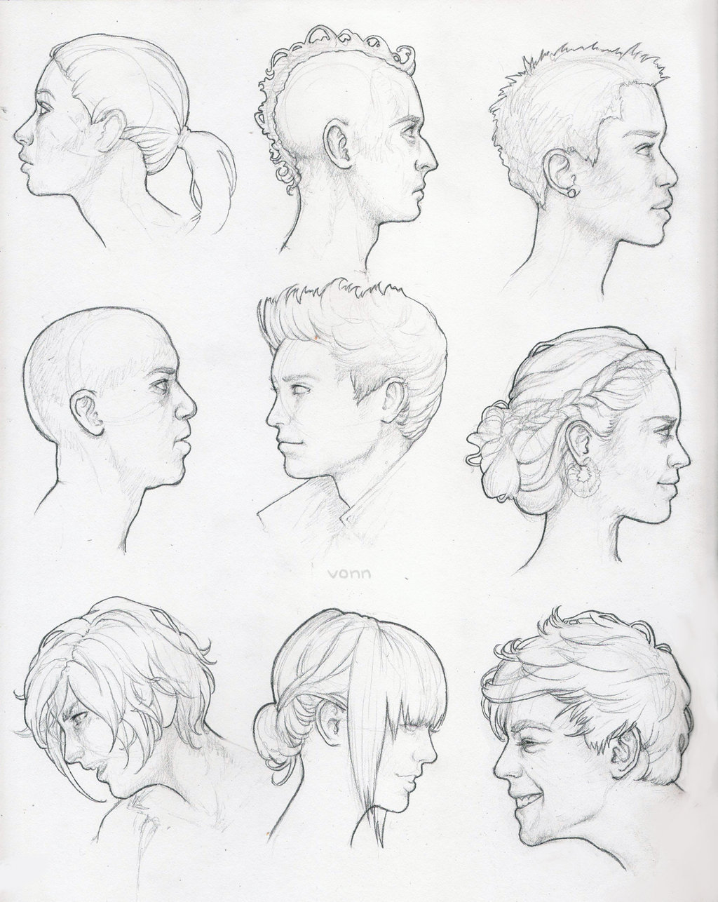 Drawing Head Angles At PaintingValley.com | Explore Collection Of ...