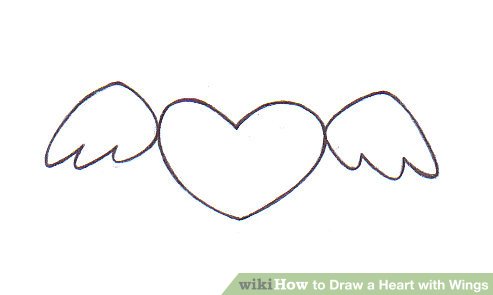 493x295 Ways To Draw A Heart With Wings - Drawing Heart