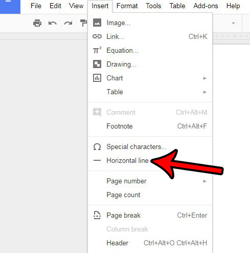 489x494 how to insert a horizontal line in google docs - Drawing Horizontal Line