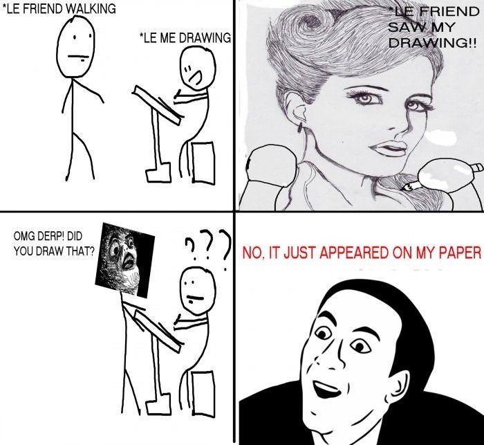 700x643 le friend walkingle me drawing funny pictures funny pictures - Drawing Humor