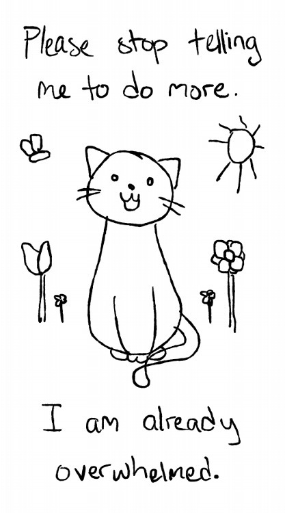 417x750 cat drawing humor school funny pics stress finals doodle exams - Drawing Humor