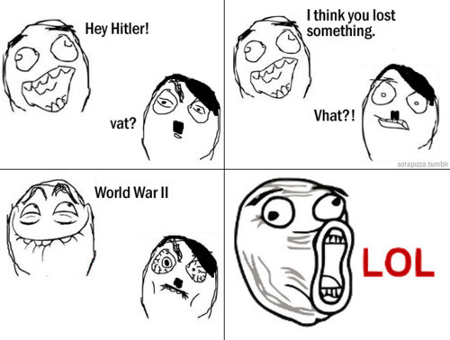 500x378 drawing, funny, hitler, humor, joke - Drawing Humor