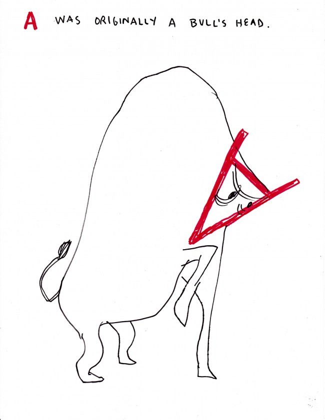 650x841 drawing illustration typography humor lit history alphabet letters - Drawing Humor